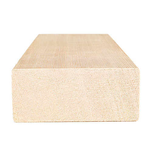 PROSAUNAS Hemlock 2" x 4" x 8' Natural Hemlock Wood Vertical Grain, Smooth 4 Sides Eased Edges Sauna Bench Material