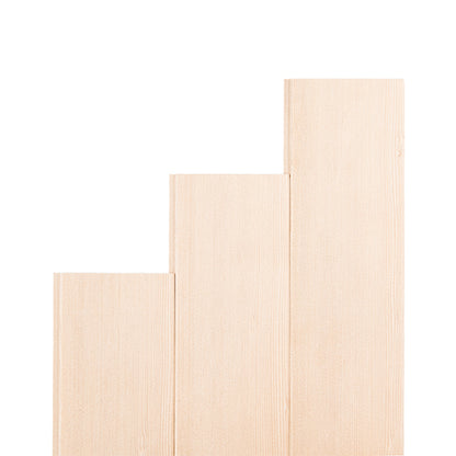 PROSAUNAS Hemlock 1/2" x 4" x 4' Natural Hemlock Wood Vertical Grain, Tongue & Groove, V-Joint 2 Edges Sauna Wall Paneling