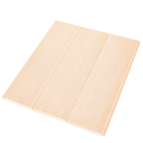 PROSAUNAS Hemlock 1/2" x 4" x 6' Natural Hemlock Wood Vertical Grain, Tongue & Groove, V-Joint 2 Edges Sauna Wall Paneling