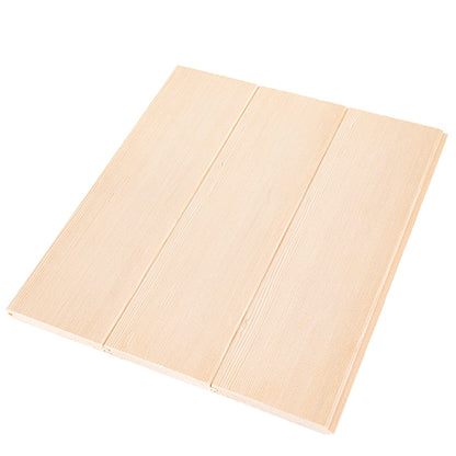 PROSAUNAS Hemlock 1/2" x 4" x 6' Natural Hemlock Wood Vertical Grain, Tongue & Groove, V-Joint 2 Edges Sauna Wall Paneling