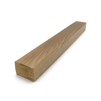 PROSAUNAS Thermo-Aspen 2" x 2" x 1' Natural Aspen Wood Smooth 4 Sides, Eased Edges, Square-Edge Hidden Profile Sauna Bench & Support Material