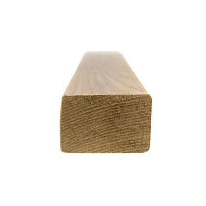 PROSAUNAS Thermo-Aspen 2" x 2" x 1' Natural Aspen Wood Smooth 4 Sides, Eased Edges, Square-Edge Hidden Profile Sauna Bench & Support Material