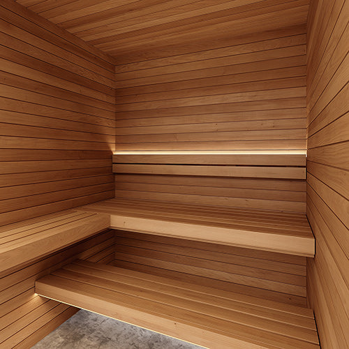 PROSAUNAS Thermo-Aspen 1" x 1" x 1' Natural Thermo-Aspen Wood Smooth 4 Sides, Eased Edges, Square-Edge Hidden Profile Trim Moulding