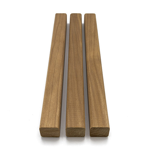 PROSAUNAS Thermo-Aspen 2" x 2" x 10' Natural Aspen Wood Smooth 4 Sides, Eased Edges, Square-Edge Hidden Profile Trim Moulding