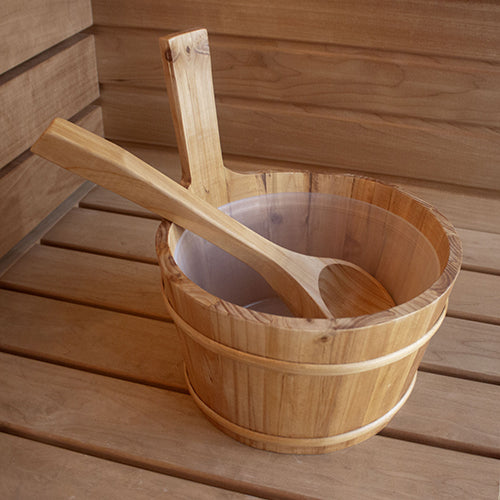 PROSAUNAS Spruce Natural Spruce Wood Sauna Ladle