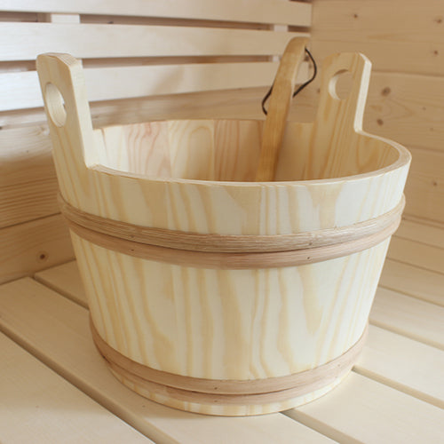 PROSAUNAS XL 12L Natural Spruce Wood Sauna Bucket