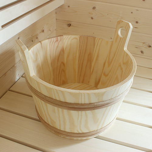 PROSAUNAS XL 12L Natural Spruce Wood Sauna Bucket