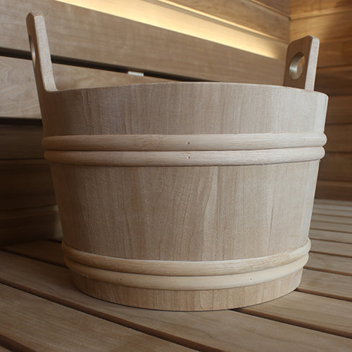 PROSAUNAS XL 12L Natural Thermo-Aspen Wood Sauna Bucket