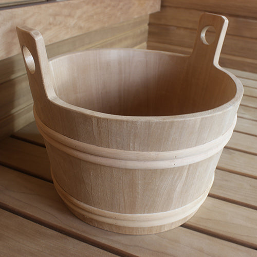 PROSAUNAS XL 12L Natural Thermo-Aspen Wood Sauna Bucket