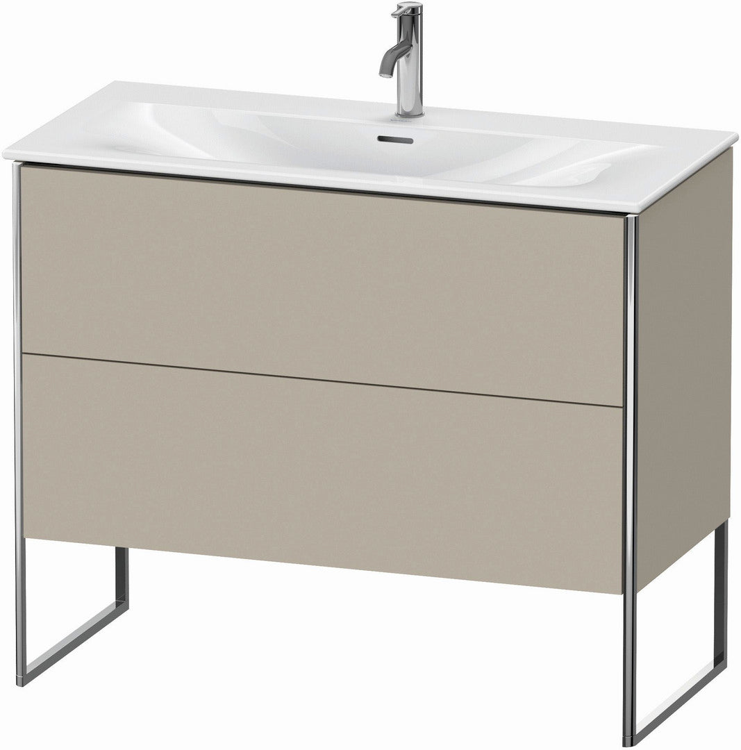 Duravit XSquare 40" Taupe Two Drawer Floorstanding Vanity Unit (XS452506060)