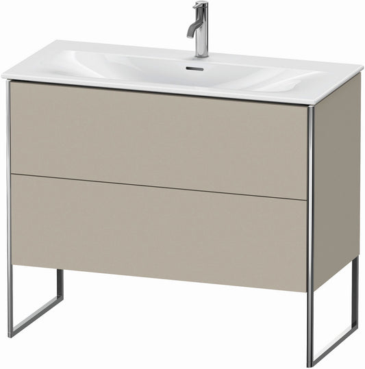 Duravit XSquare 40" Taupe Two Drawer Floorstanding Vanity Unit (XS452506060)