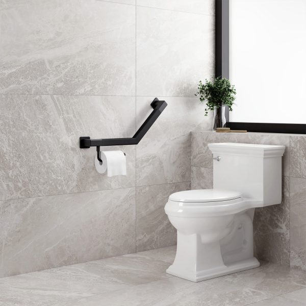 PULSE ShowerSpas Seville Matte Black Angle Bar