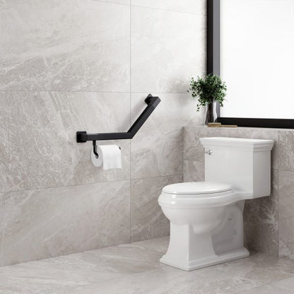 PULSE ShowerSpas Seville Matte Black Angle Bar
