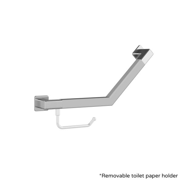 PULSE ShowerSpas Seville Stainless Steel Brushed Angle Bar