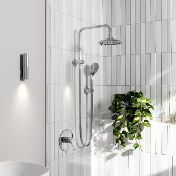 PULSE ShowerSpas Laguna 2.5 GPM Multi-Function Handshower and Showerhead Chrome Shower System
