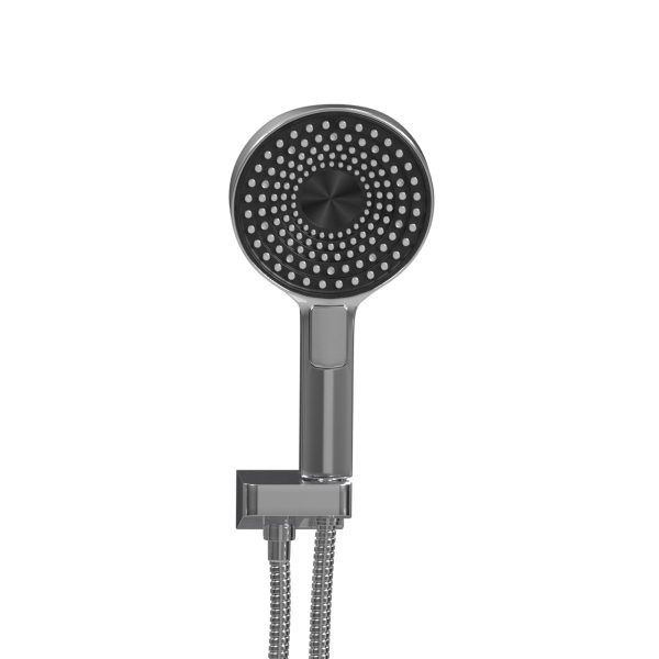 PULSE ShowerSpas Olimpia 2.5 GPM 12" Rain Showerhead 3-Function Handshower Chrome Shower System Combo