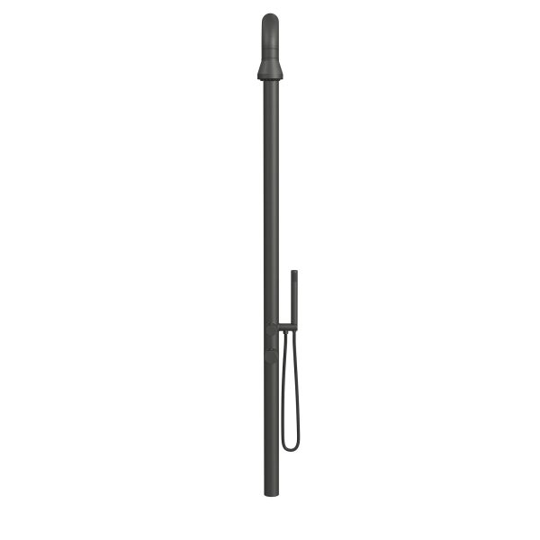 PULSE ShowerSpas Poseidon 2.5 GPM Wall Mounted Gun Metal Black ShowerSpa
