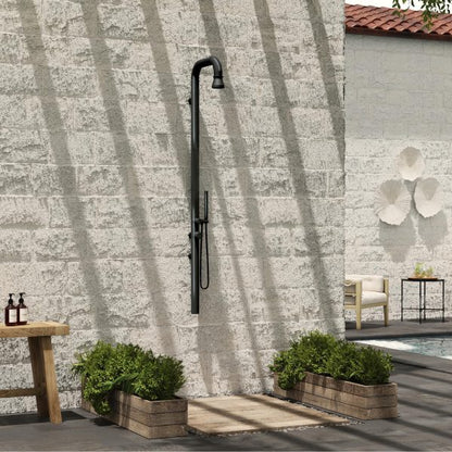 PULSE ShowerSpas Poseidon 2.5 GPM Wall Mounted Gun Metal Black ShowerSpa