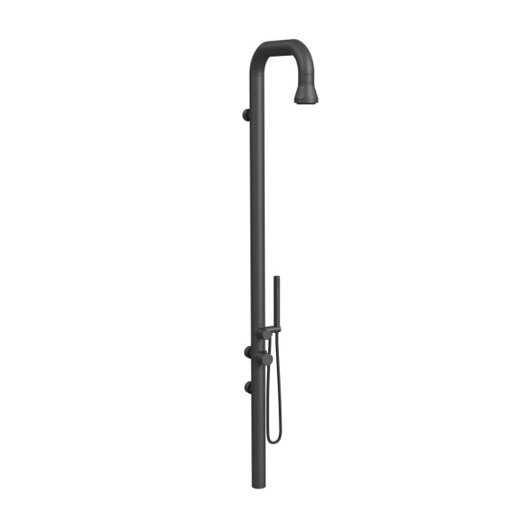 PULSE ShowerSpas Poseidon 2.5 GPM Wall Mounted Gun Metal Black ShowerSpa