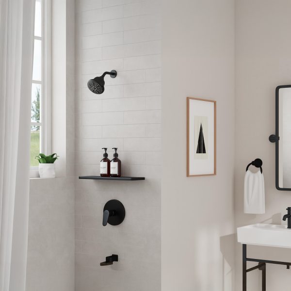 PULSE ShowerSpas PulsePure 2.5 GPM 7-Function Matte Black Filtered Showerhead