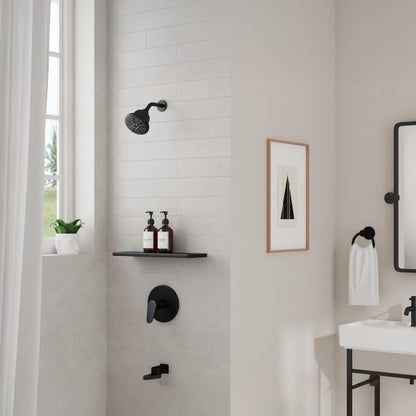 PULSE ShowerSpas PulsePure 2.5 GPM 7-Function Matte Black Filtered Showerhead