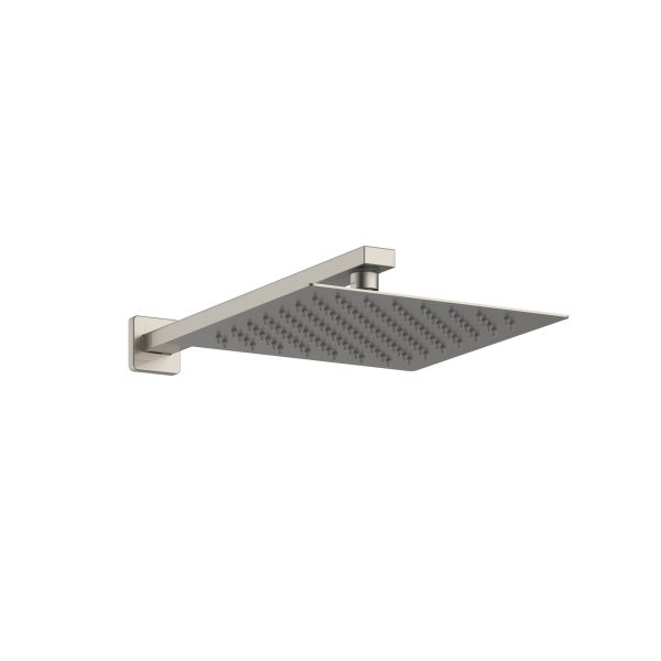 PULSE ShowerSpas Resort 1.8 GPM 10" Stainless Steel Square Rain Showerhead Brushed Nickel Shower System Combo