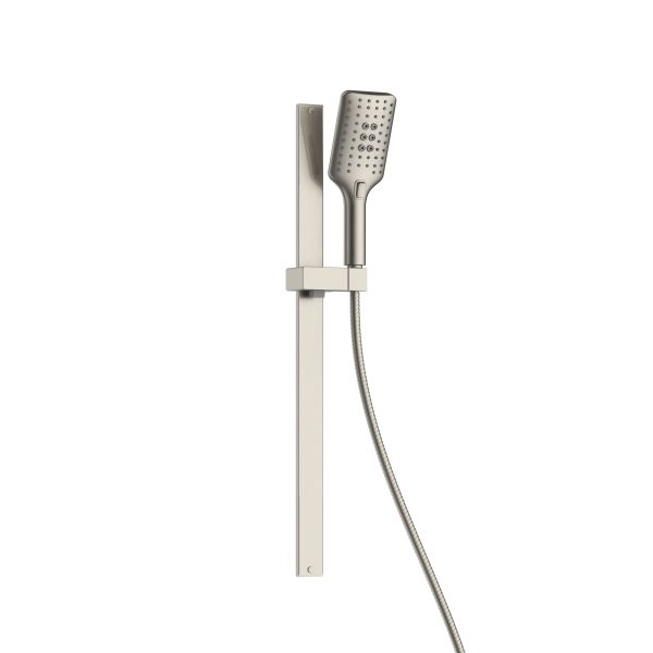 PULSE ShowerSpas Resort 1.8 GPM 10" Stainless Steel Square Rain Showerhead Brushed Nickel Shower System Combo