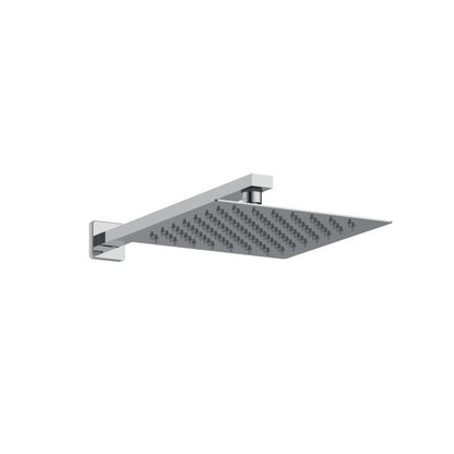 PULSE ShowerSpas Resort 1.8 GPM 10" Stainless Steel Square Rain Showerhead Chrome Shower System Combo