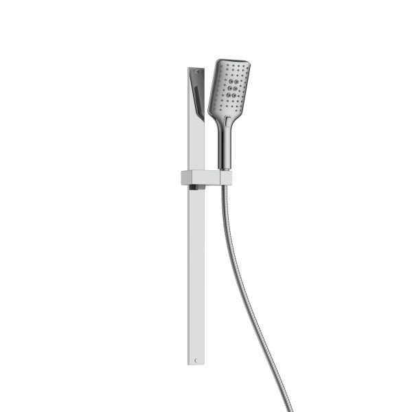 PULSE ShowerSpas Resort 1.8 GPM 10" Stainless Steel Square Rain Showerhead Chrome Shower System Combo