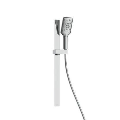 PULSE ShowerSpas Resort 1.8 GPM 10" Stainless Steel Square Rain Showerhead Chrome Shower System Combo