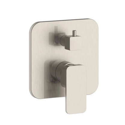 PULSE ShowerSpas Tru-Temp Brushed Nickel Square Trim Two Way Diverter Valve
