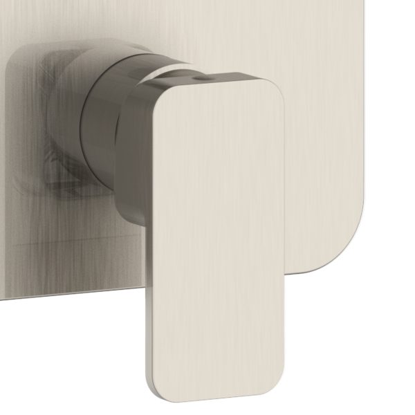 PULSE ShowerSpas Tru-Temp Brushed Nickel Square Trim Two Way Diverter Valve