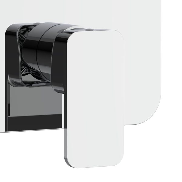 PULSE ShowerSpas Tru-Temp Chrome Square Trim Two Way Diverter Valve