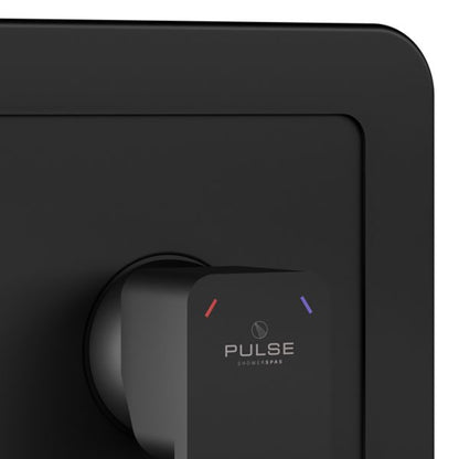 PULSE ShowerSpas Tru-Temp Pressure Balance 1/2" Rough-In Valve With Matte Black Trim Kit