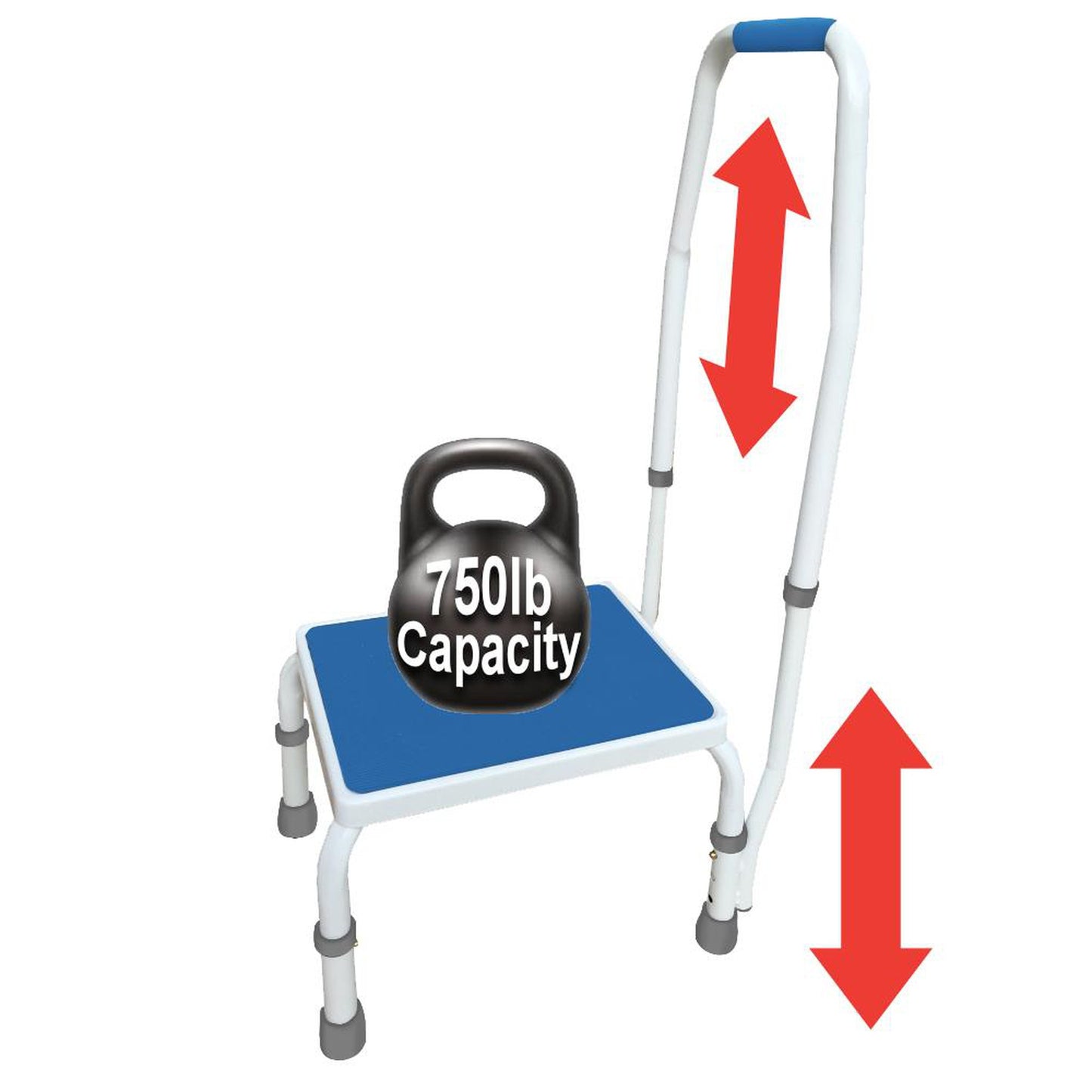 Platinum Health Adjustastep One Handle Height Adjustable Step Stool