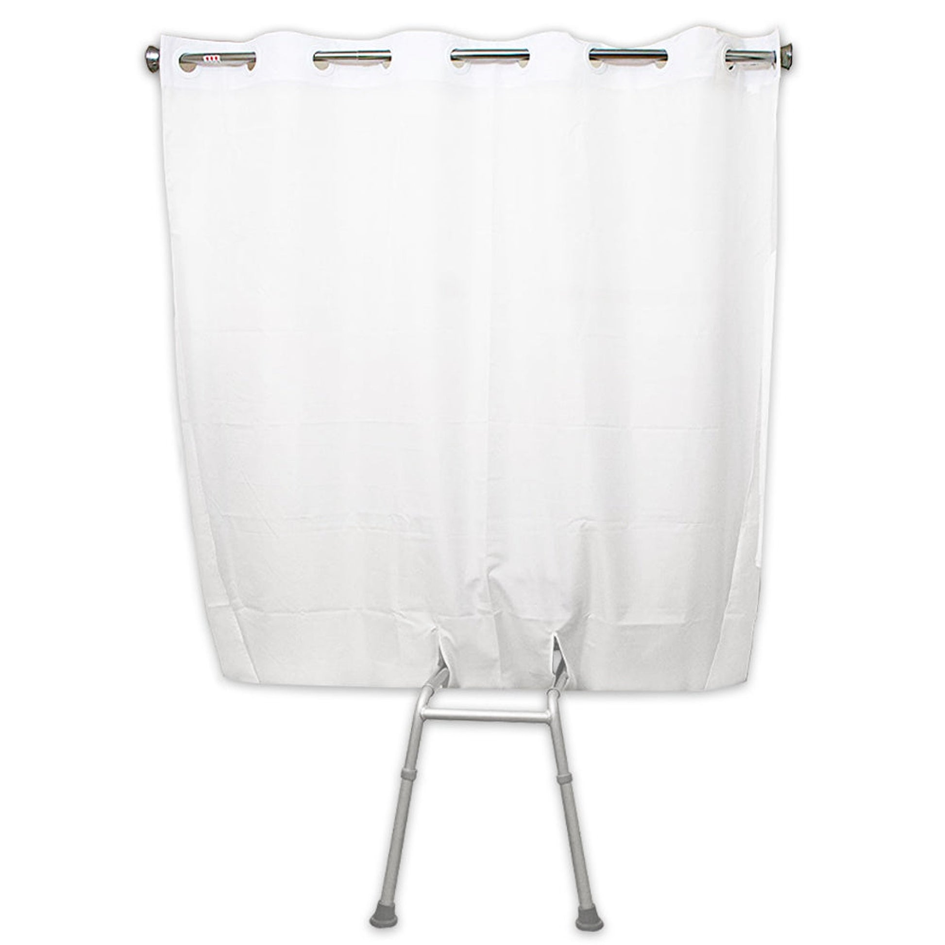 Platinum Health Benchmate Beige Split Shower Curtain for Bath Transfer Benches