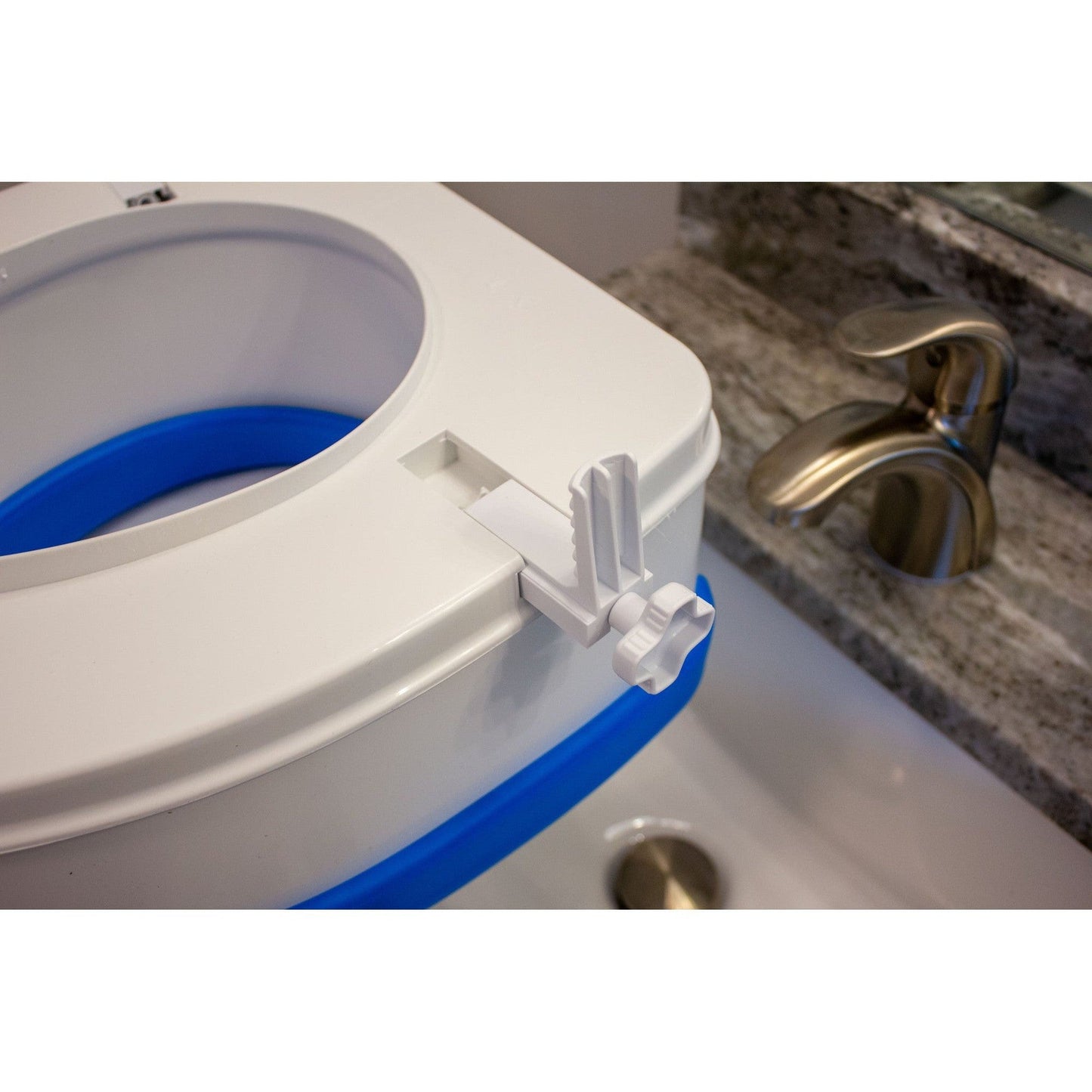 Platinum Health Deluxe Soft Top Padded 4" Raised Toilet Seat - PRT4857-4