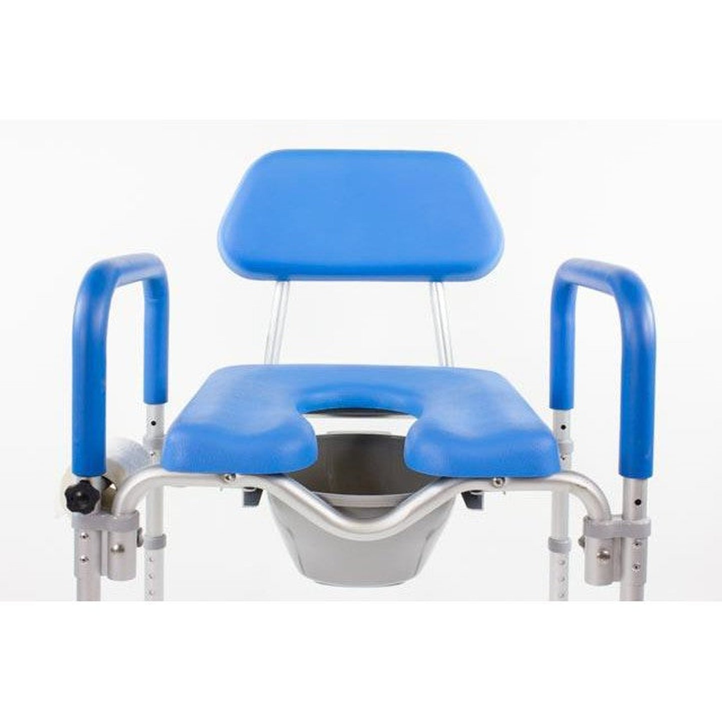 Platinum Health Dignity Padded Blue Commode Chair