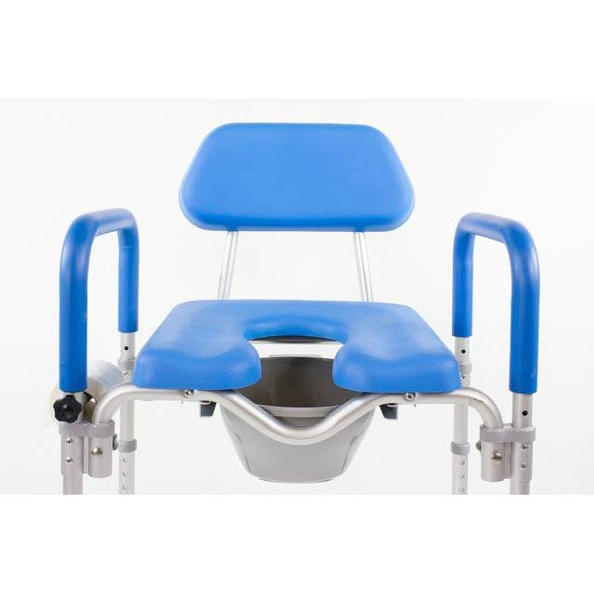 Platinum Health Dignity Padded Blue Commode Chair