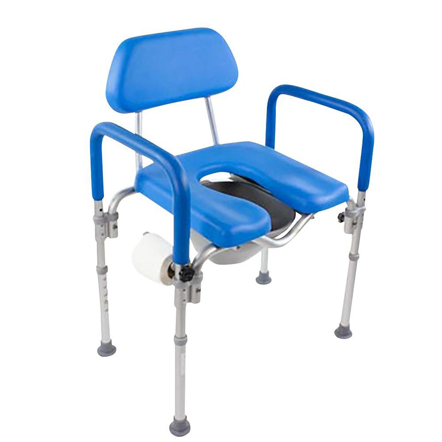 Platinum Health Dignity Padded Blue Commode Chair