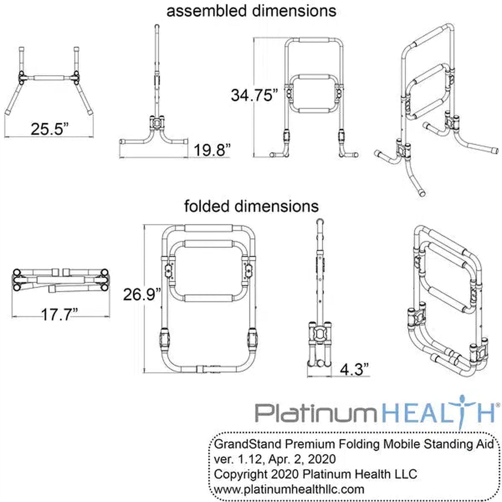 Platinum Health Grandstand Standing Aid and Support Frame