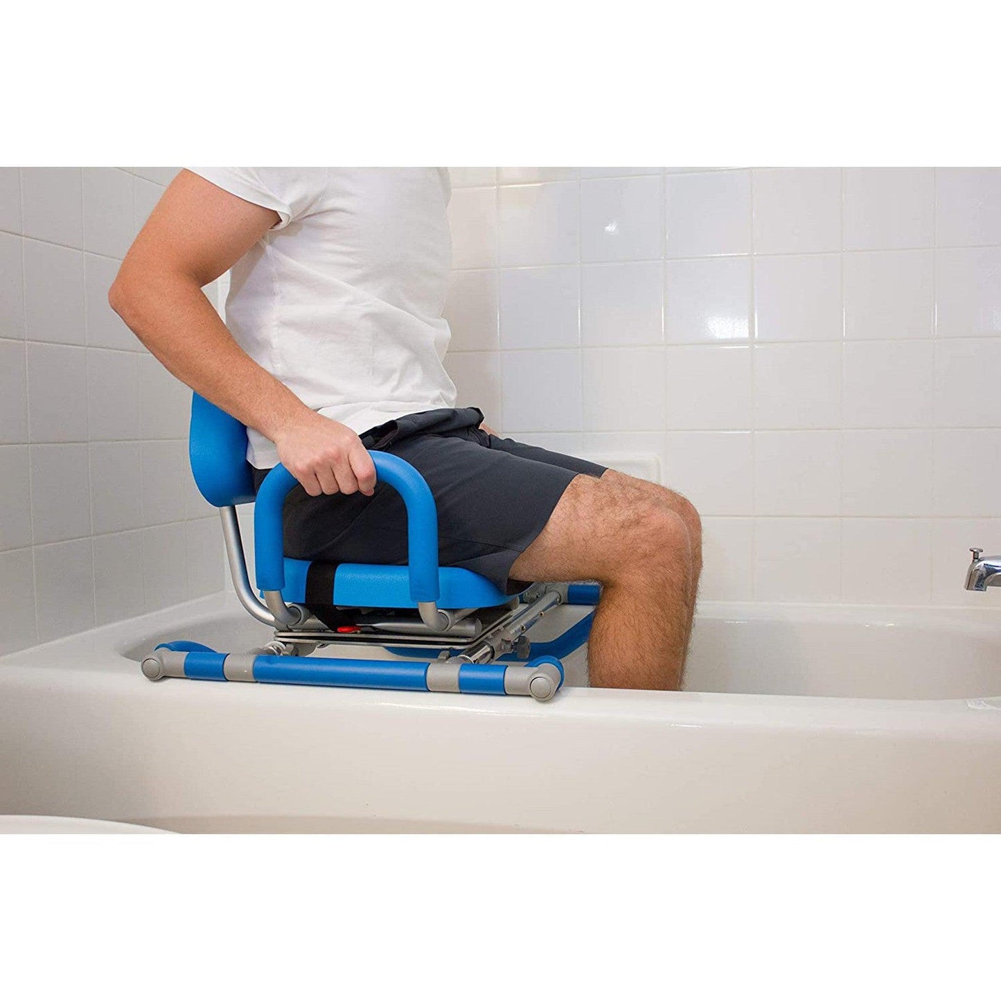 Platinum Health Hydroslide Sliding Bath Chair Bathroom Safety with Swivel Seat