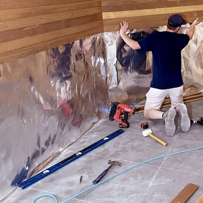 PROSAUNAS 48" x 80" Silver Foil Vapor Barrier