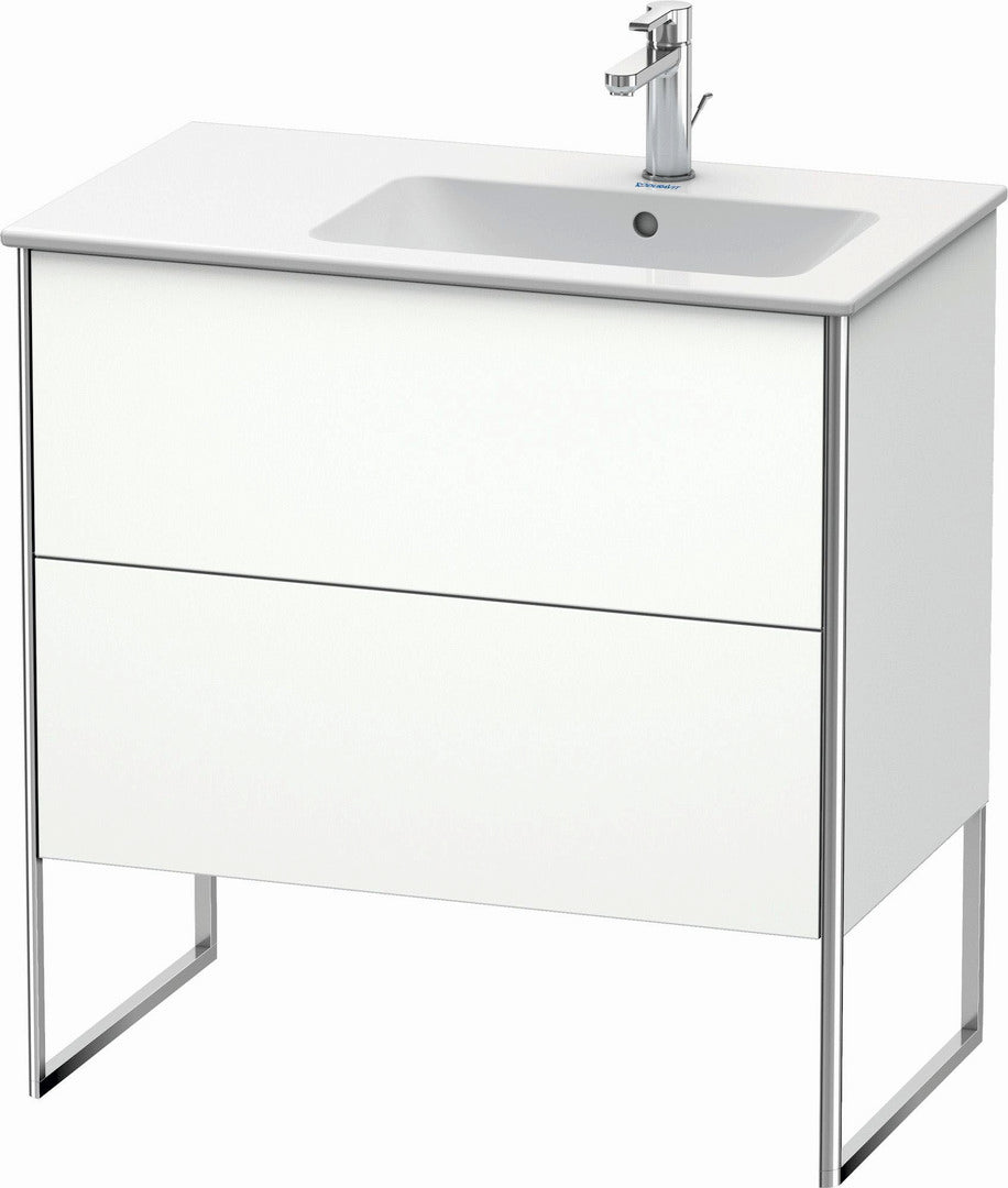Duravit XSquare 32" White Matt Two Drawer Floorstanding Vanity Unit (XS445201818)
