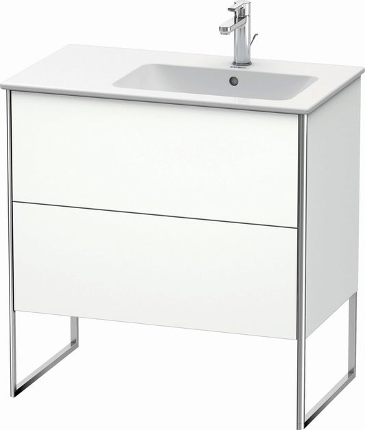 Duravit XSquare 32" White Matt Two Drawer Floorstanding Vanity Unit (XS445201818)