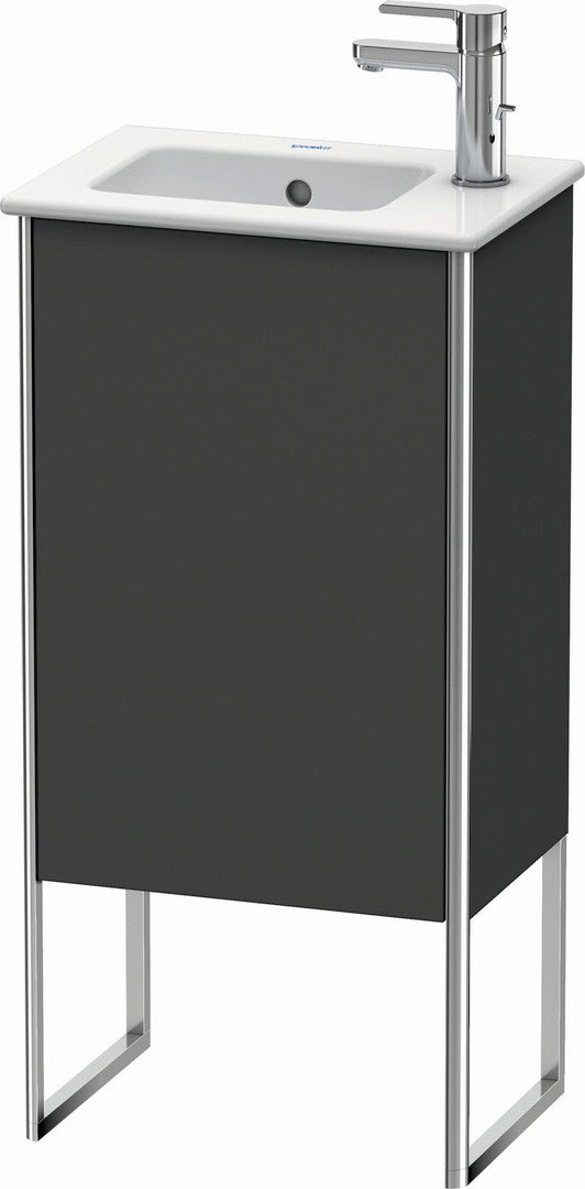 Duravit XSquare 16" Graphite One Door Floorstanding Vanity Unit (XS4440L4949)