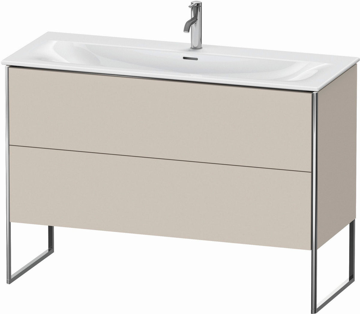 Duravit XSquare 48" Taupe Two Drawer Floorstanding Vanity Unit (XS452609191)