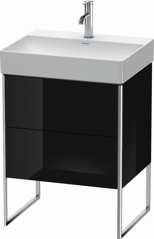 Duravit XSquare 23" Black Two Drawer Floorstanding Vanity Unit (XS444204040)