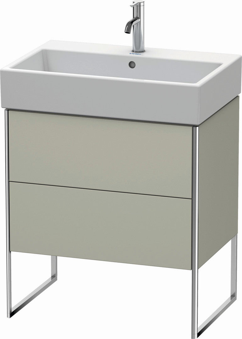 Duravit XSquare 27" Taupe Two Drawer Floorstanding Vanity Unit (XS447406060)