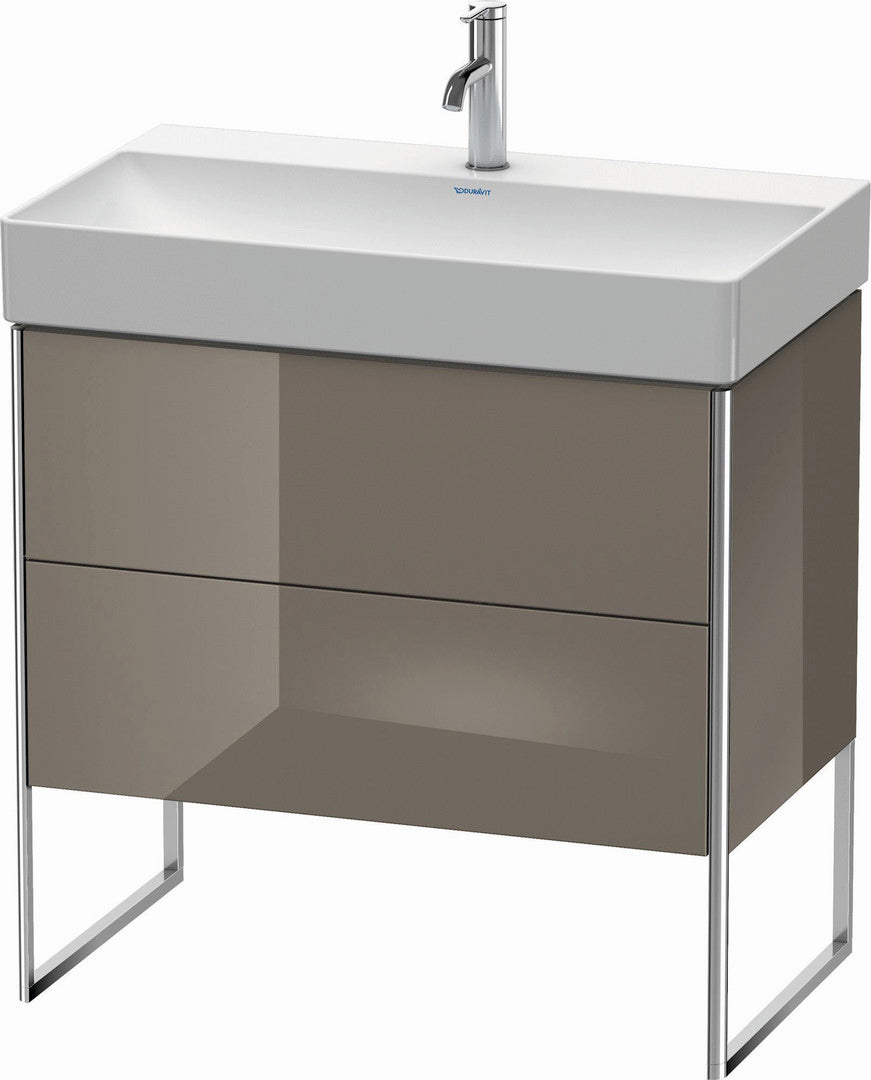 Duravit XSquare 31" Flannel Gray Two Drawer Floorstanding Vanity Unit (XS444308989)